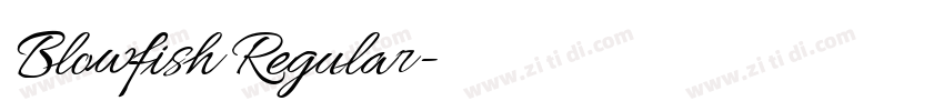 Blowfish Regular字体转换 Blowfish Regular字体转换